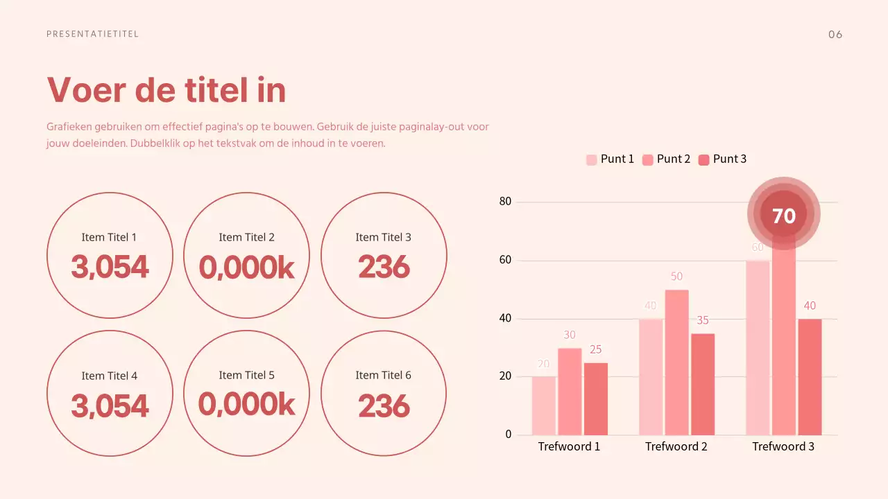 Verschillende lay-outs presenteren in rustgevende rode tinten