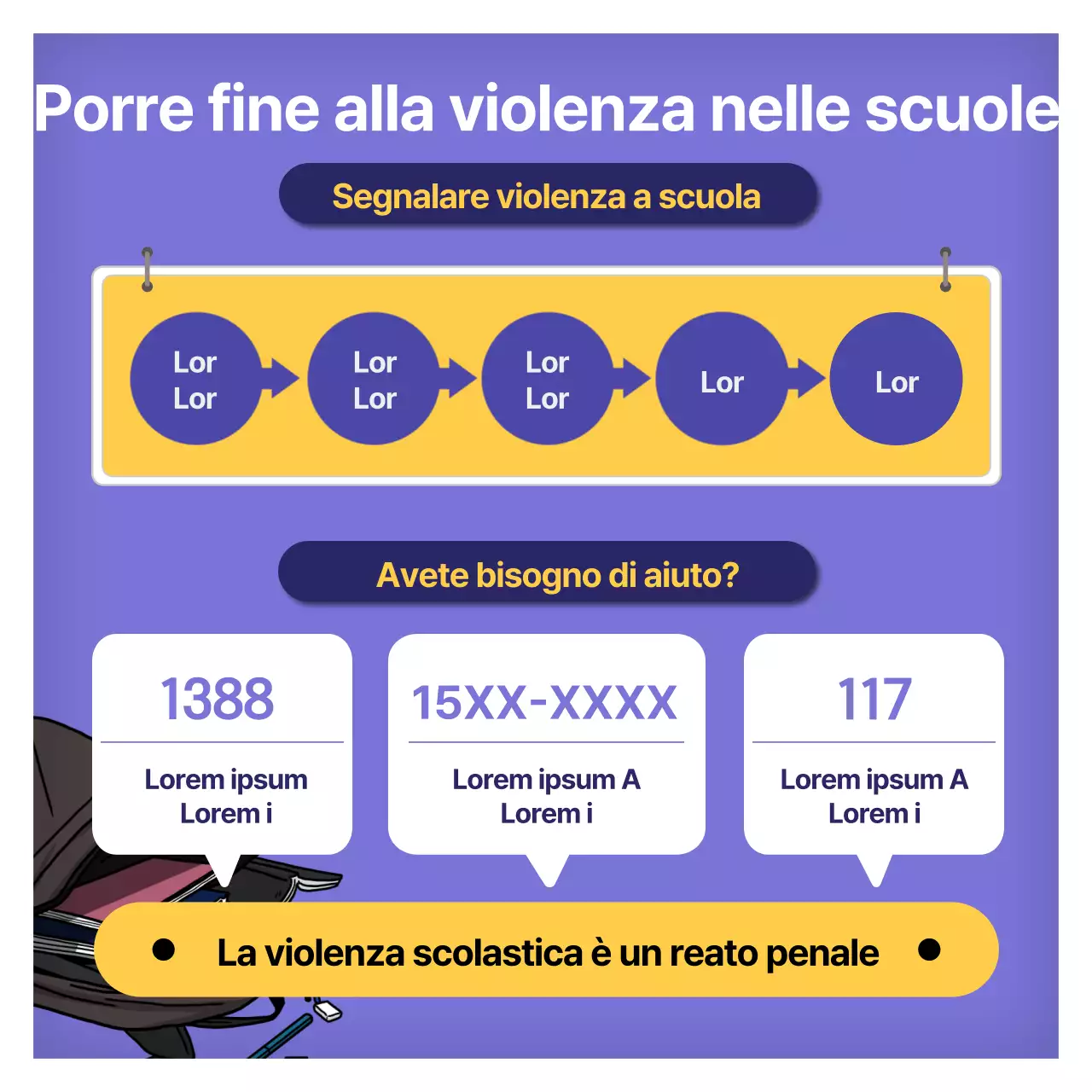 Una campagna per una causa sociale con un tocco di blu