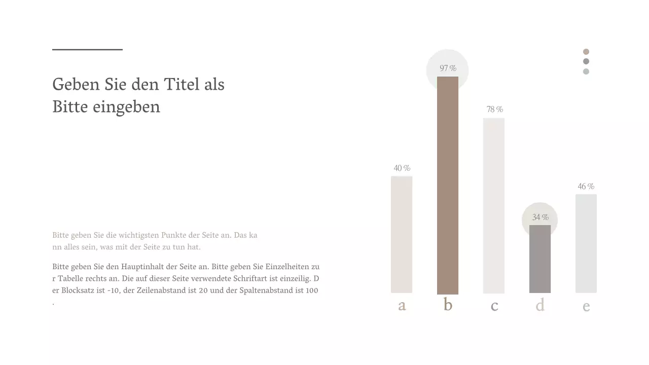 Entwerfen Sie ein Balkendiagramm mit einem einfachen emotionalen Konzept