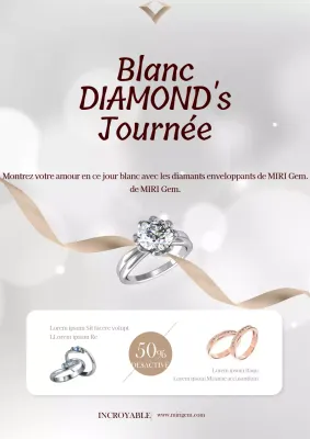 Bague en diamant White Day Promotion