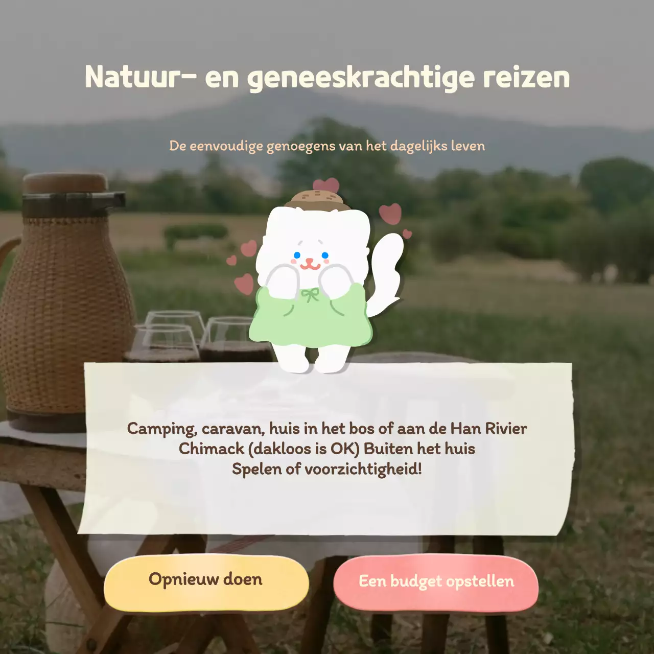 Vakantie type psychologie test met een schattig blauw zwembad concept