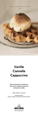 Simple White Cafe Dessert Menu Photo Banner