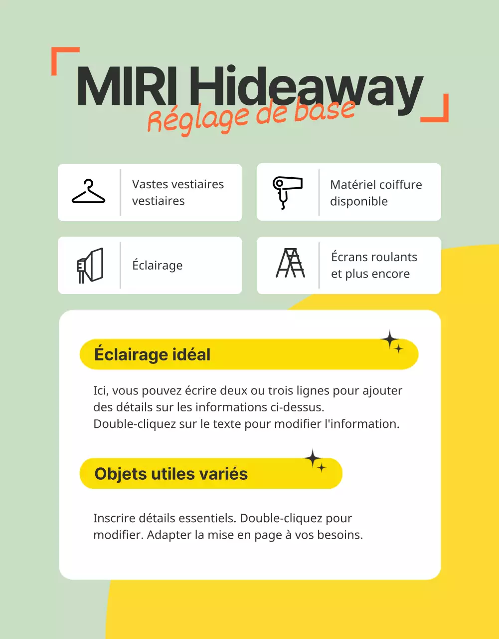 Présentation de l'auto-studio sensoriel aux couleurs vives (page détaillée)