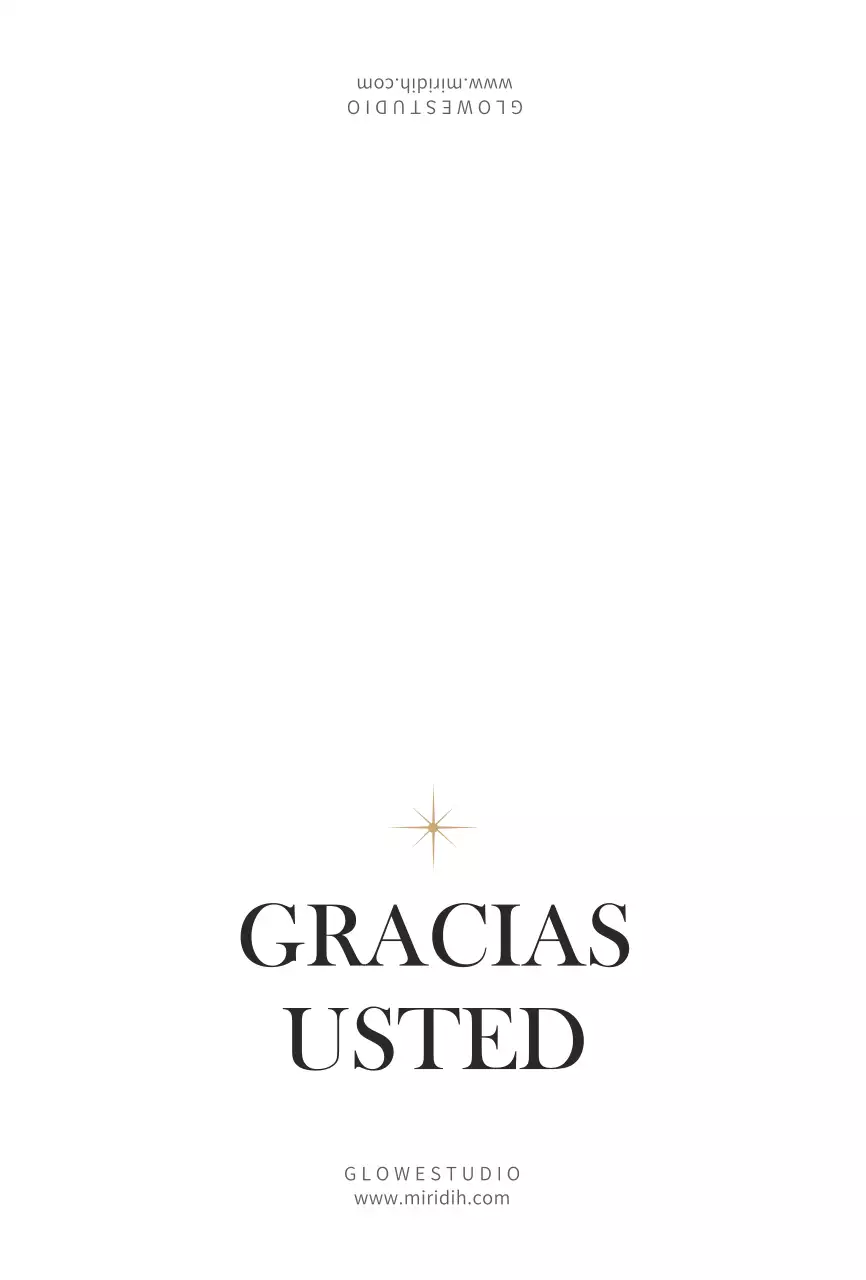 Postal blanca de agradecimiento sencilla