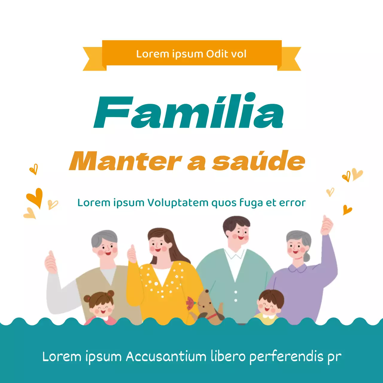 Ilustração azul e amarela promoção de vacina limpa