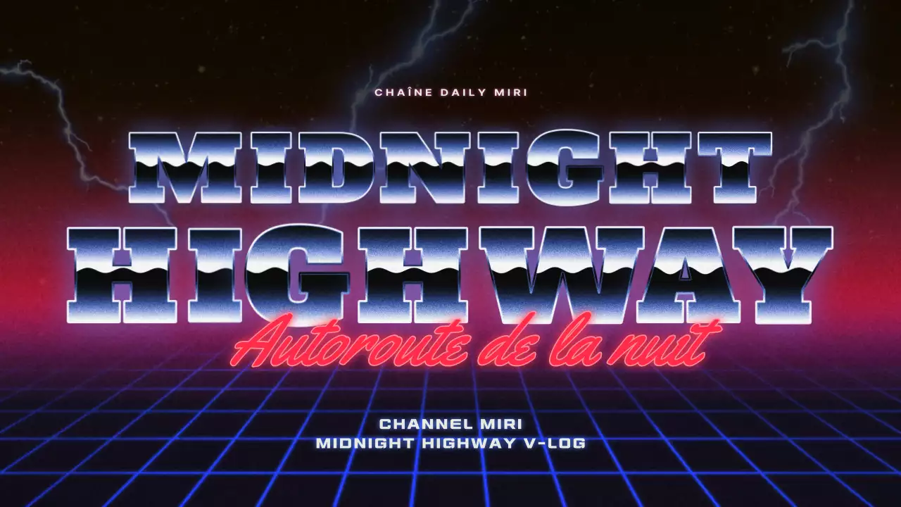 Un ensemble de concepts rétro-futuristes des années 80