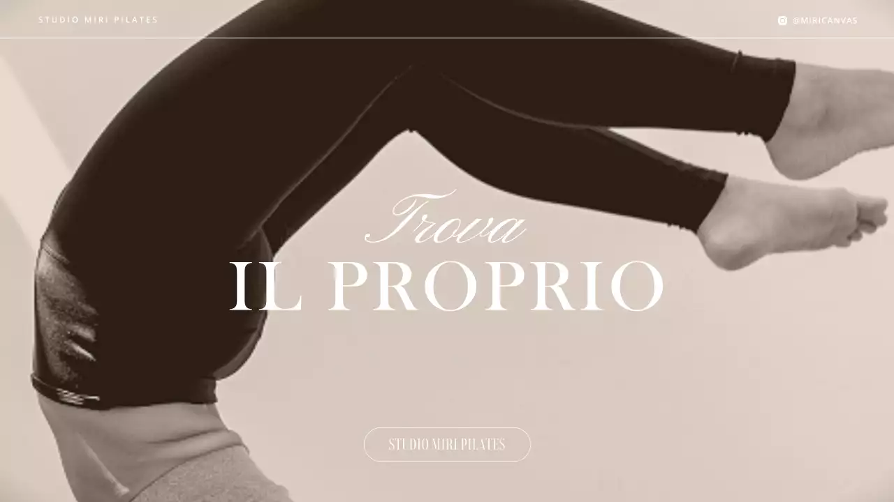 Una moderna introduzione al Pilates in beige e marrone