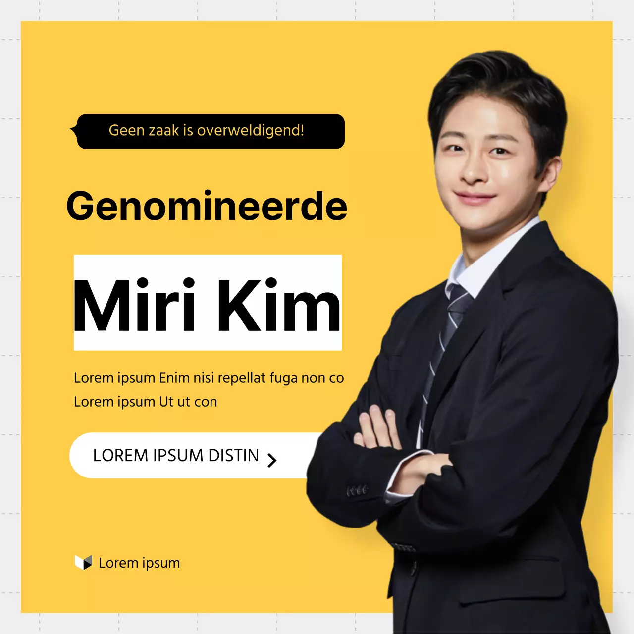 Gele en witte minimalistische arbeidsrechtelijke adviesgids