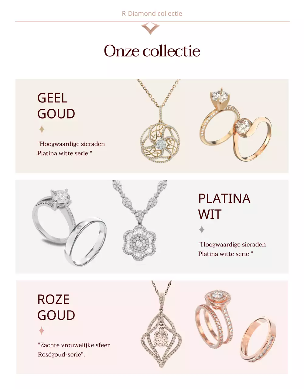 Witte Dag Diamanten Ring Gift Promotie