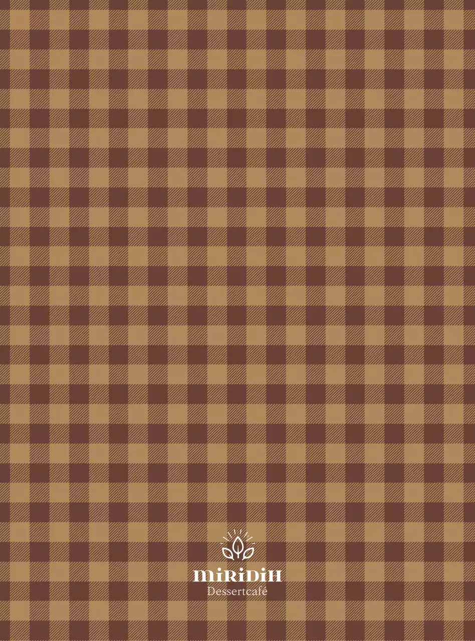 Een eenvoudig wit en bruin cafémenu promoten