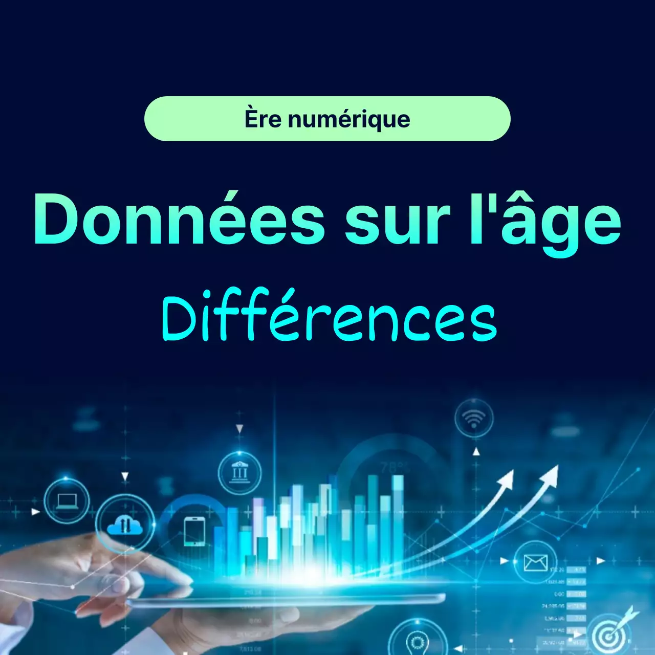 Orientations de la loi sur l'industrie des données en dégradé bleu