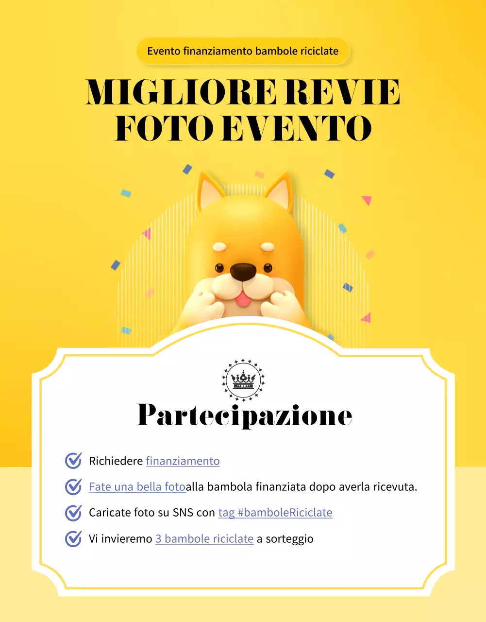 Guida al finanziamento di un peluche giallo