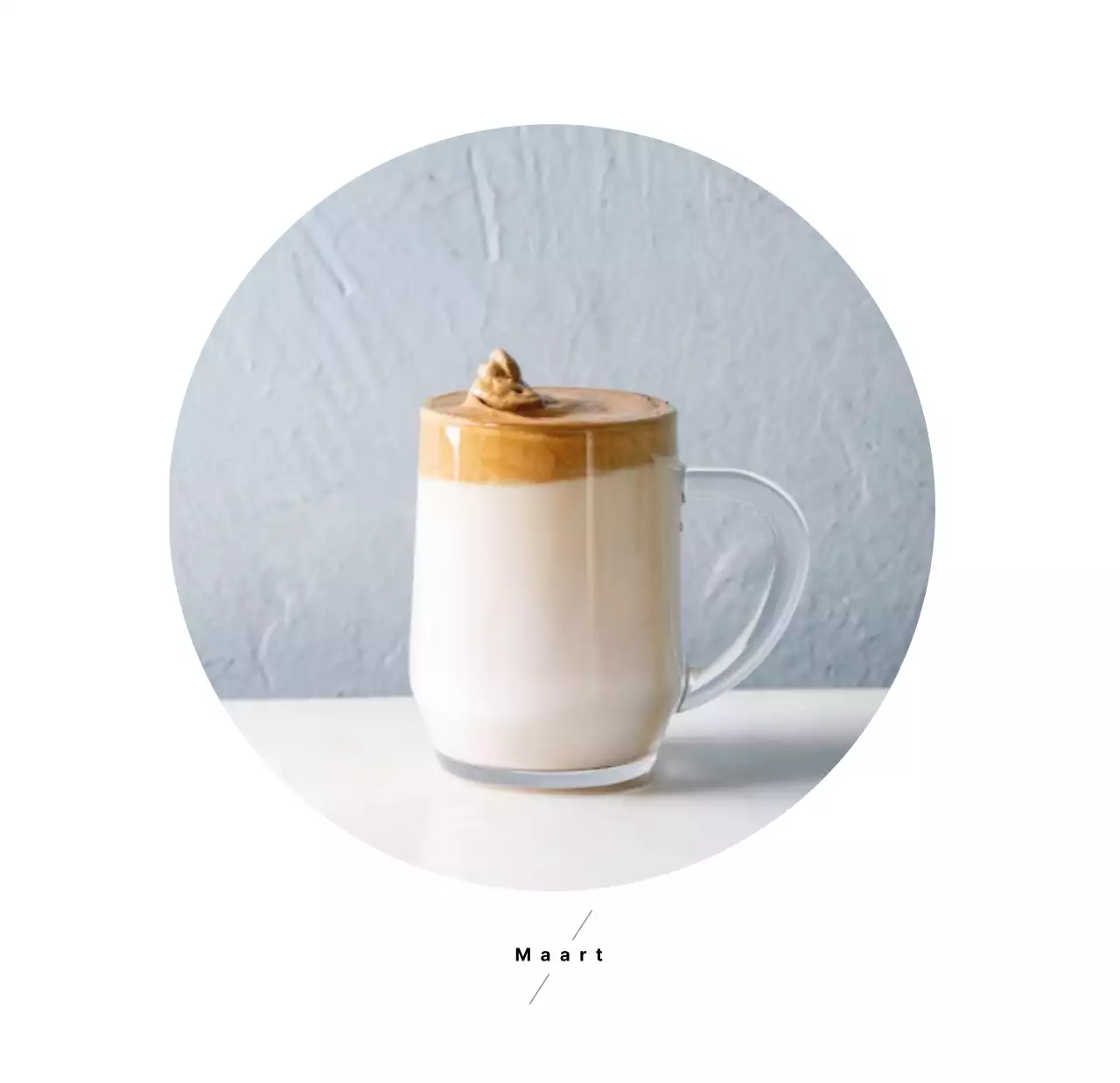 Witte eenvoudige koffie foto bureaukalender voor cafe