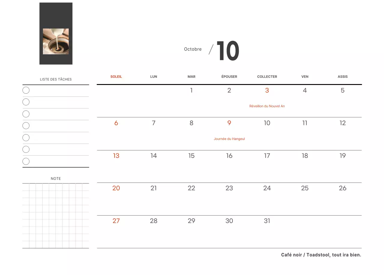 Un café sentimental blanc et marron