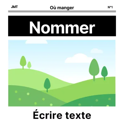 Maquette de journal_bannière carrée