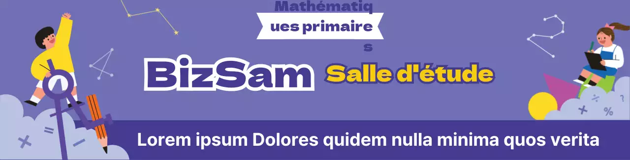 Illustration d'un piano violet pour la promotion d'une école de musique