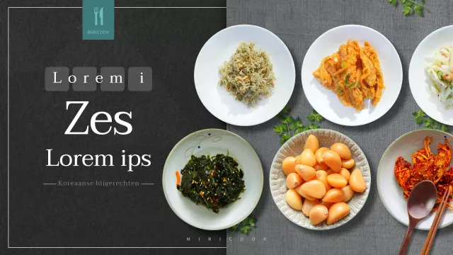 Een eenvoudig zwart-wit bijgerecht recept