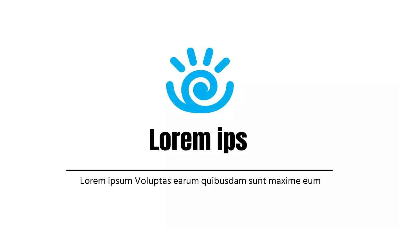 blauwe illustratie logo eenvoudig ziekenhuis oogheelkunde