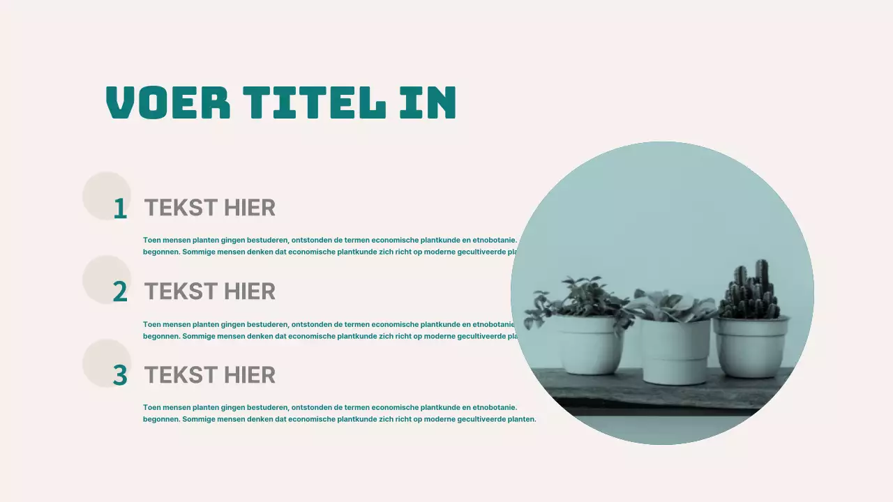 Een eenvoudige conceptagenda in groene kleur