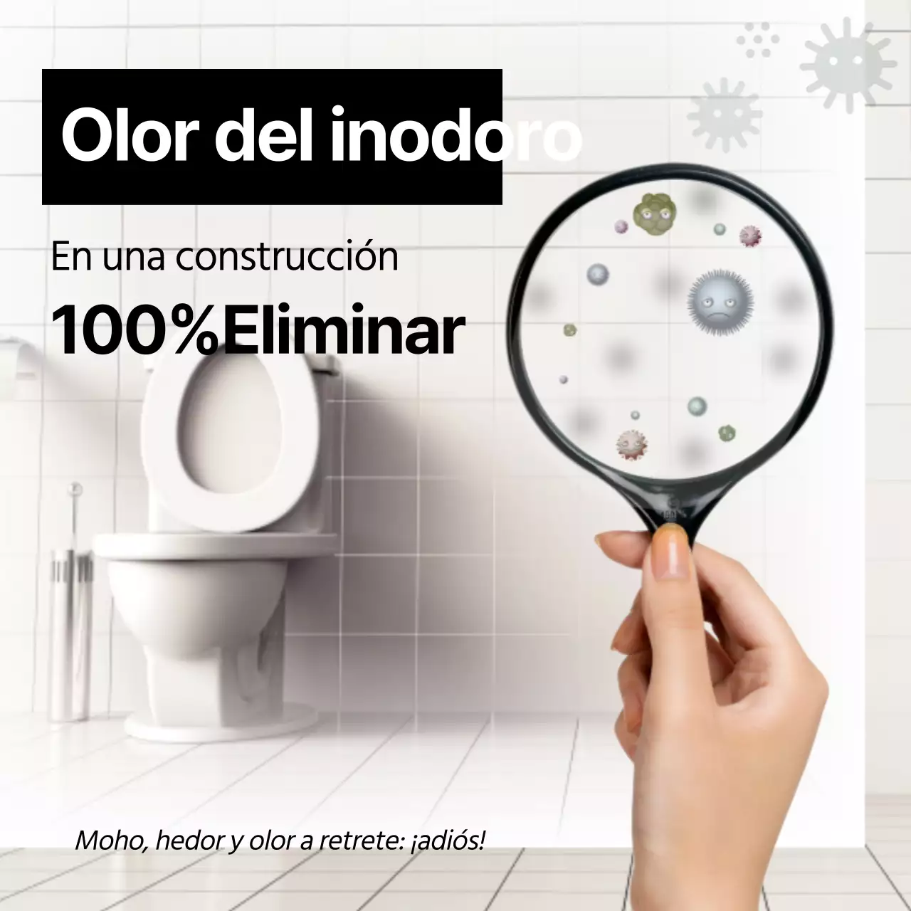 Olor a moho Olor del inodoro 100% eliminado en una sola instalación Promoción de la empresa