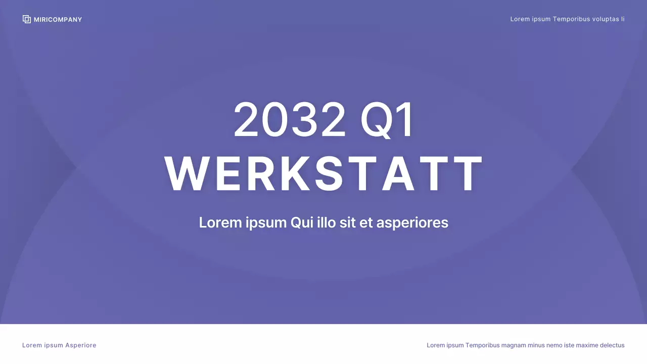Firmenwerkstatt mit klarem Farbschema in Beerenfärbung