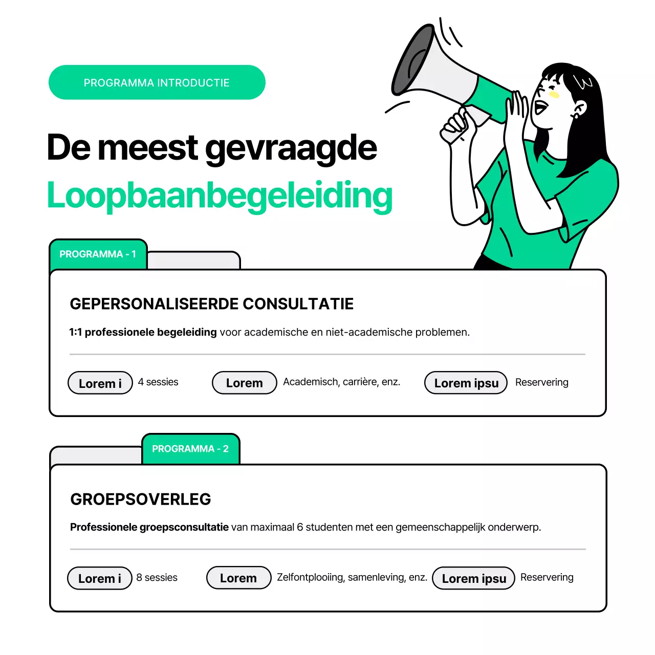 Hoe gebruik je het grijze en groene Studenten Advies Centrum?