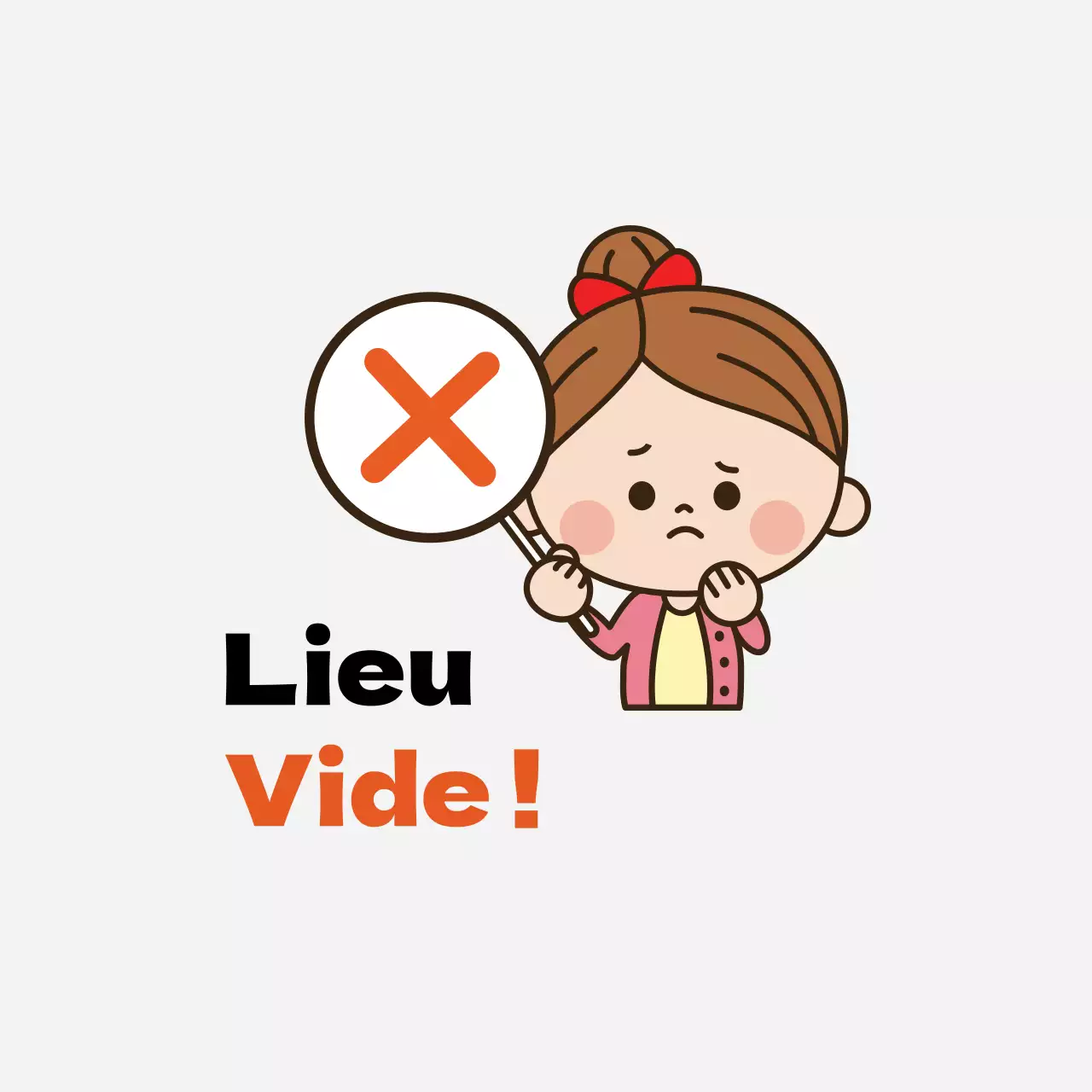 Illustration orange, quarantaine de corona