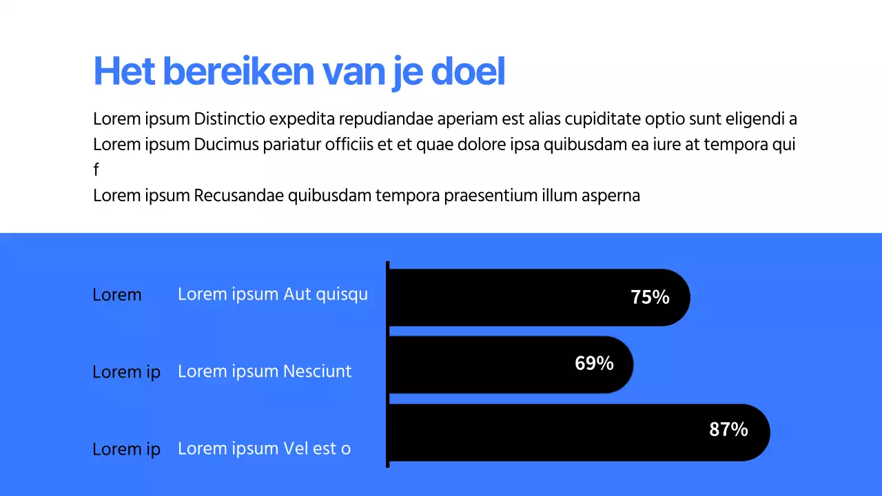 Grafiekontwerp infographic met een eenvoudig blauw concept