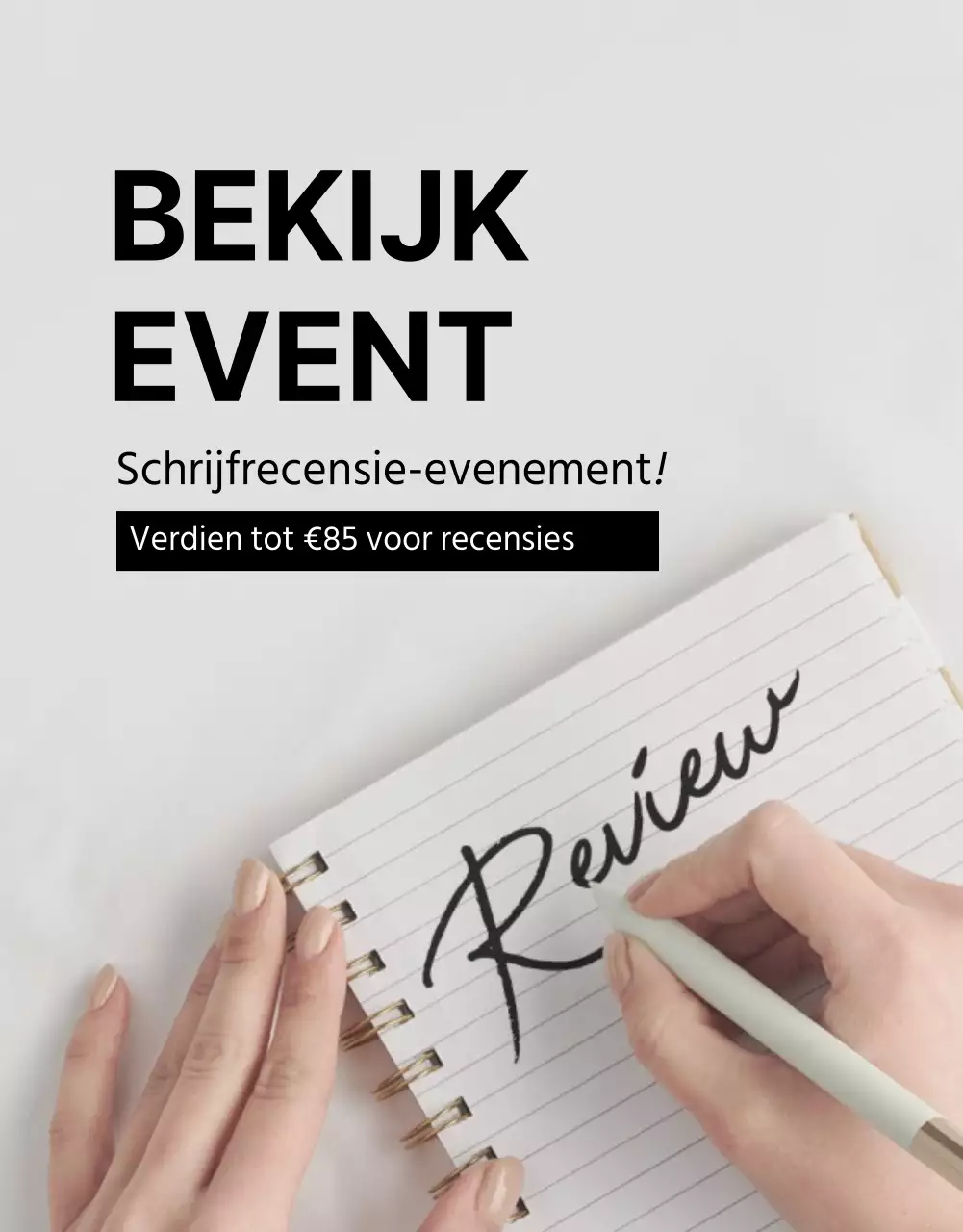 Zwart-wit, schone beoordelingenDetailpagina evenement