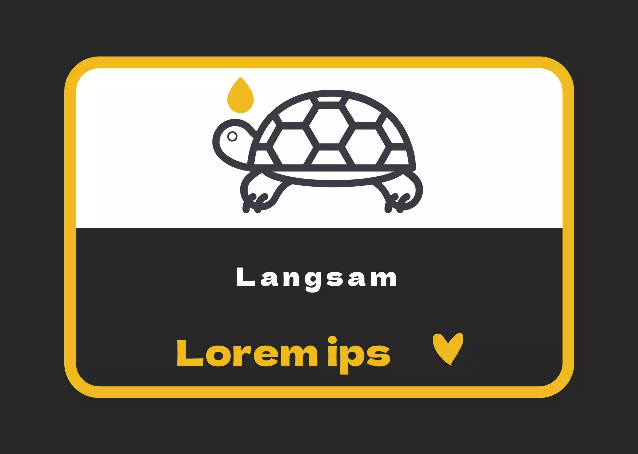 Gelb Schwarz Leicht lesbare Anleitungen für Fahranfänger