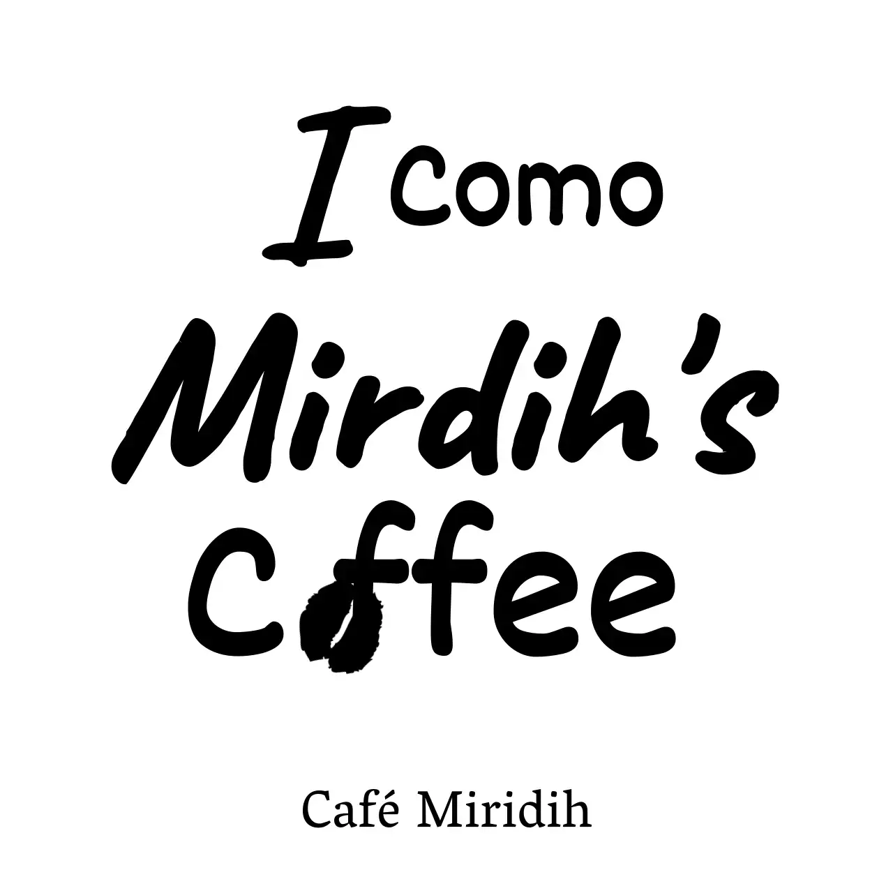 Café com layout de texto preto, emocional e limpo