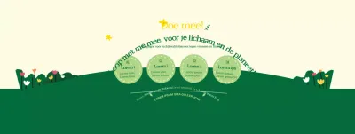 Over de groen-gele campagne Loop naar je werk in een schone stijl