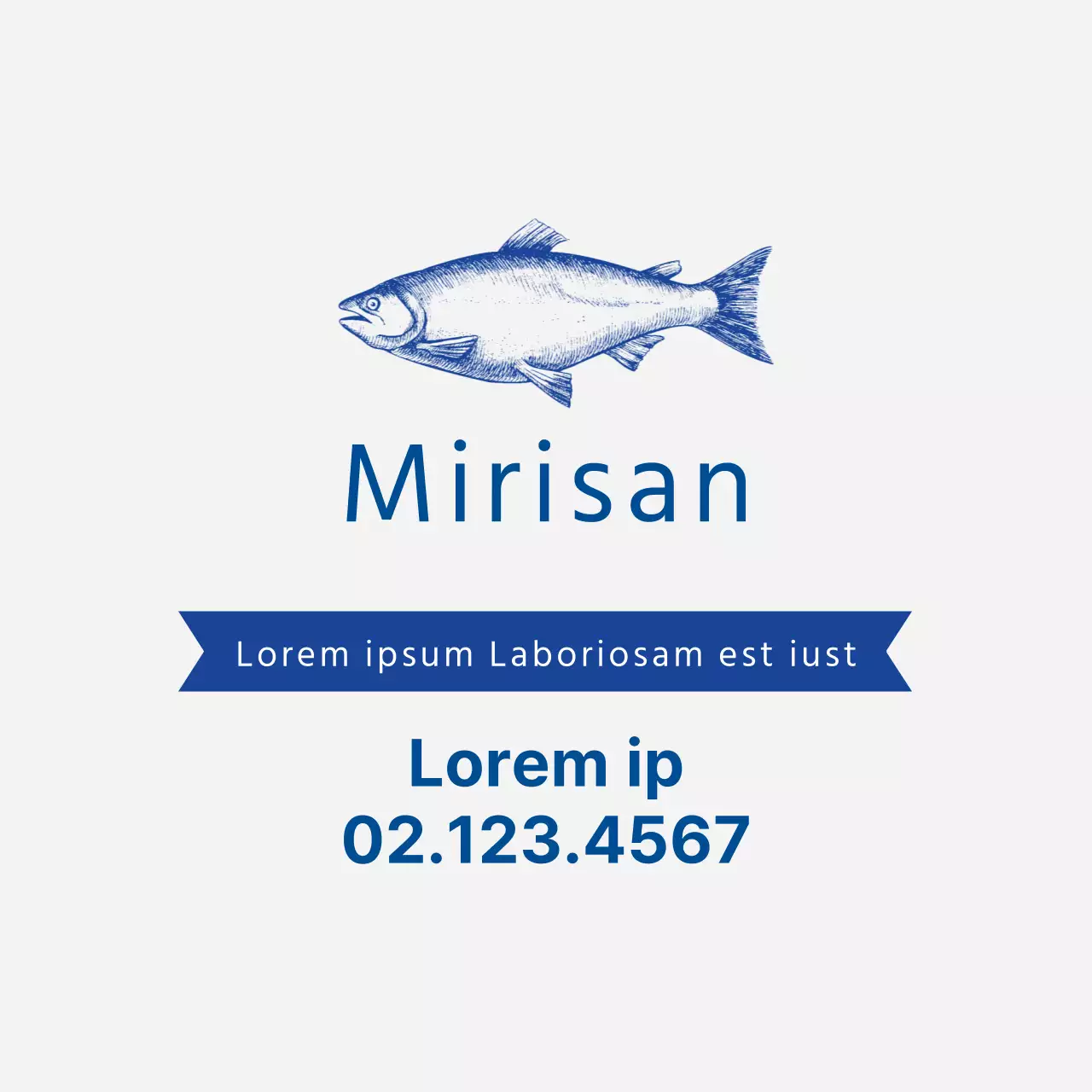 Blauwe illustratie schone visboer