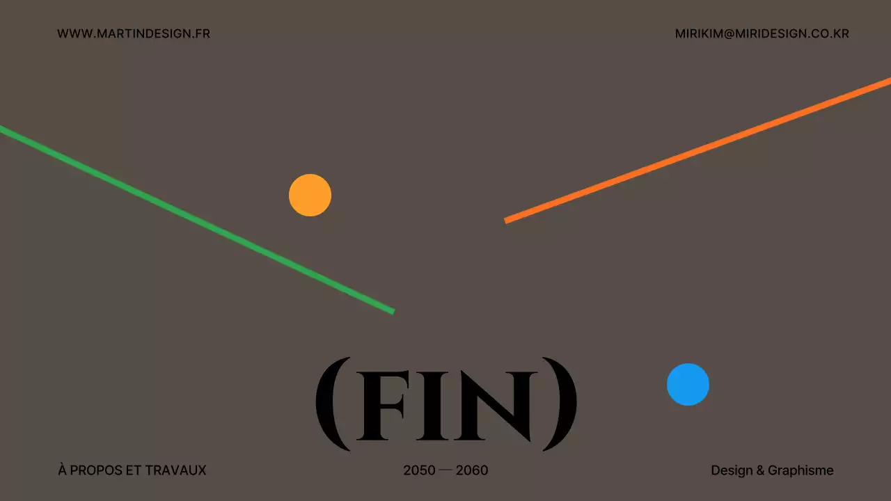 Lignes et formes grises et kaki concept design portfolio