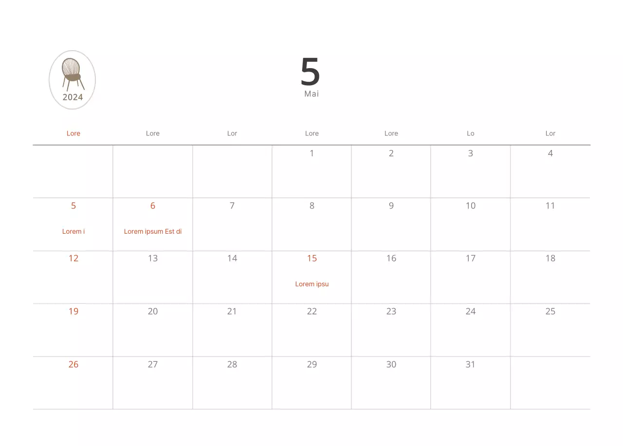 Meubles simples et naturels dans des tons beiges et neutres