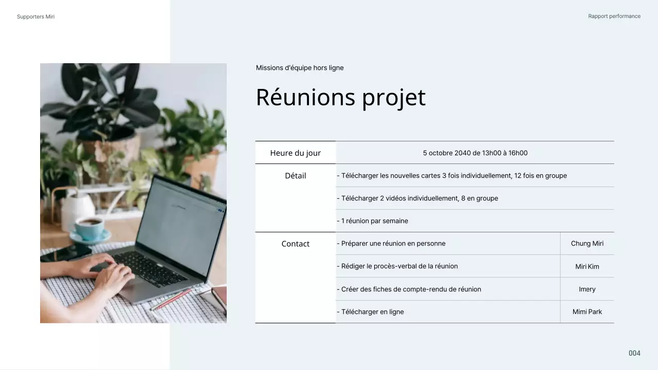 Journal d'activité des supporters simple, bleu clair
