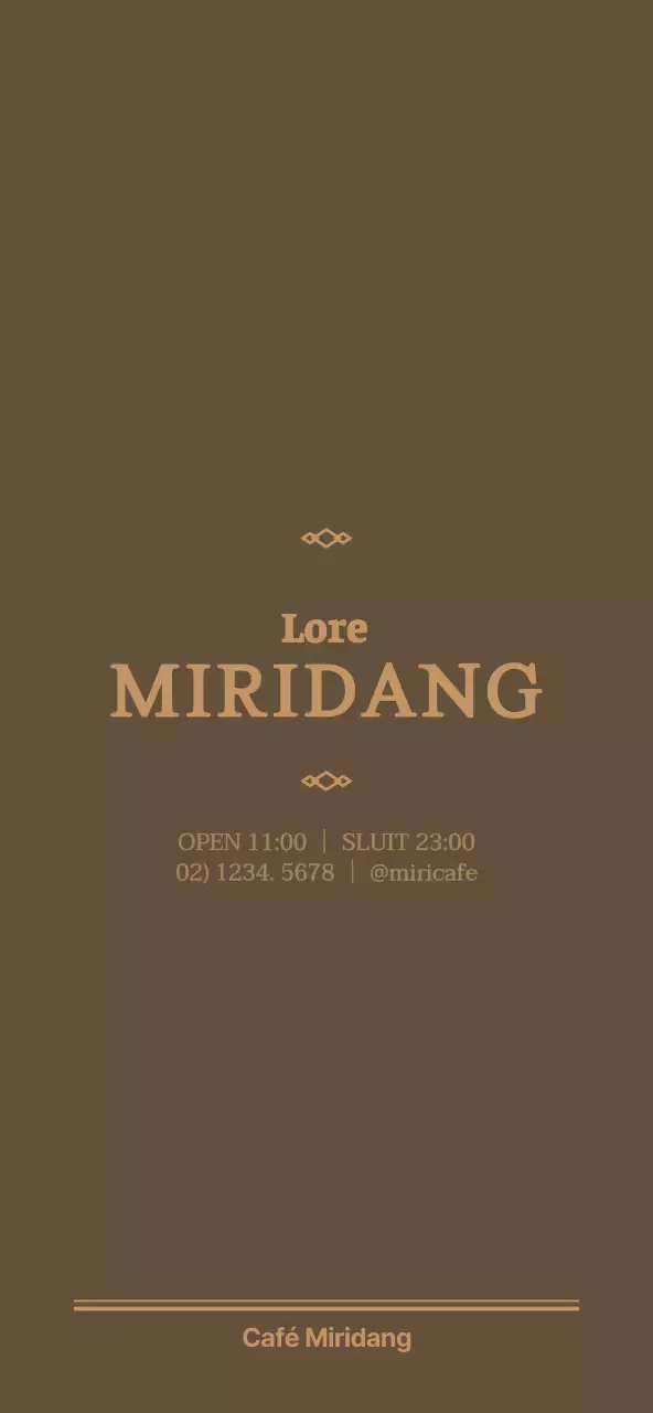 Eenvoudige, stijlvolle stijl cafe menu prijsbord in koffie kleuren