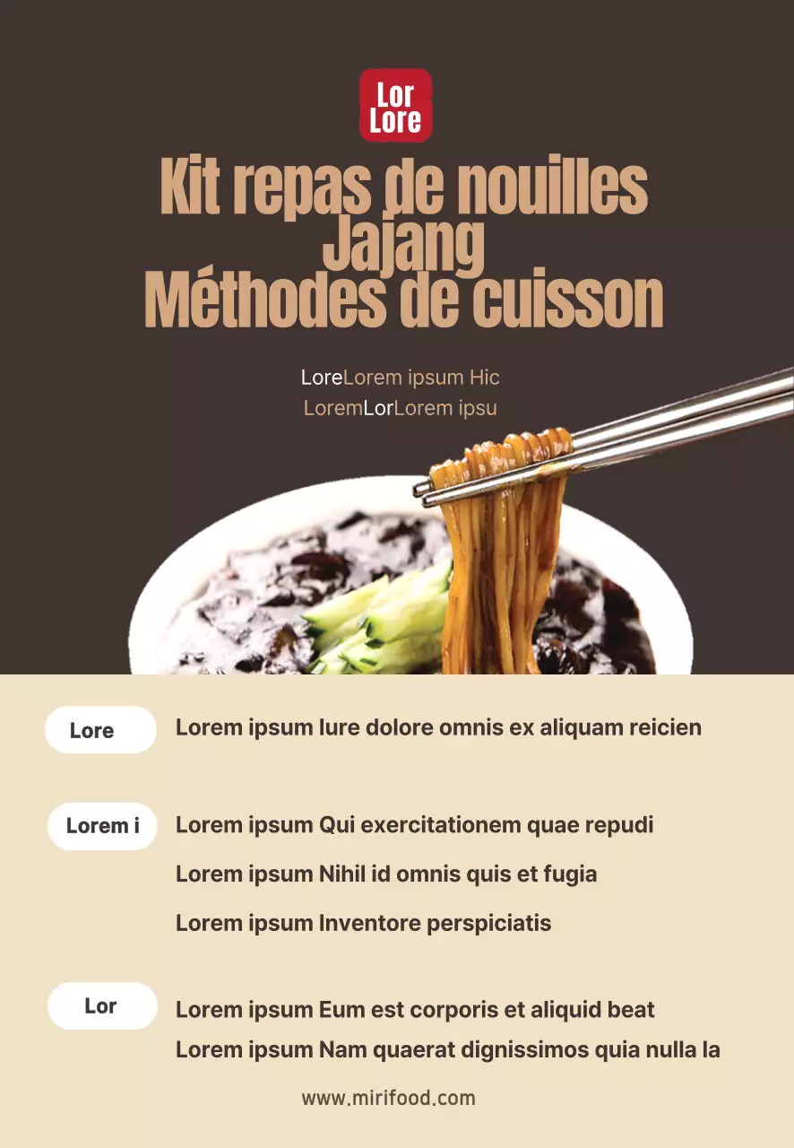 Photographie alimentaire Intense Kit repas chinois Recette Gâteau de riz Memo