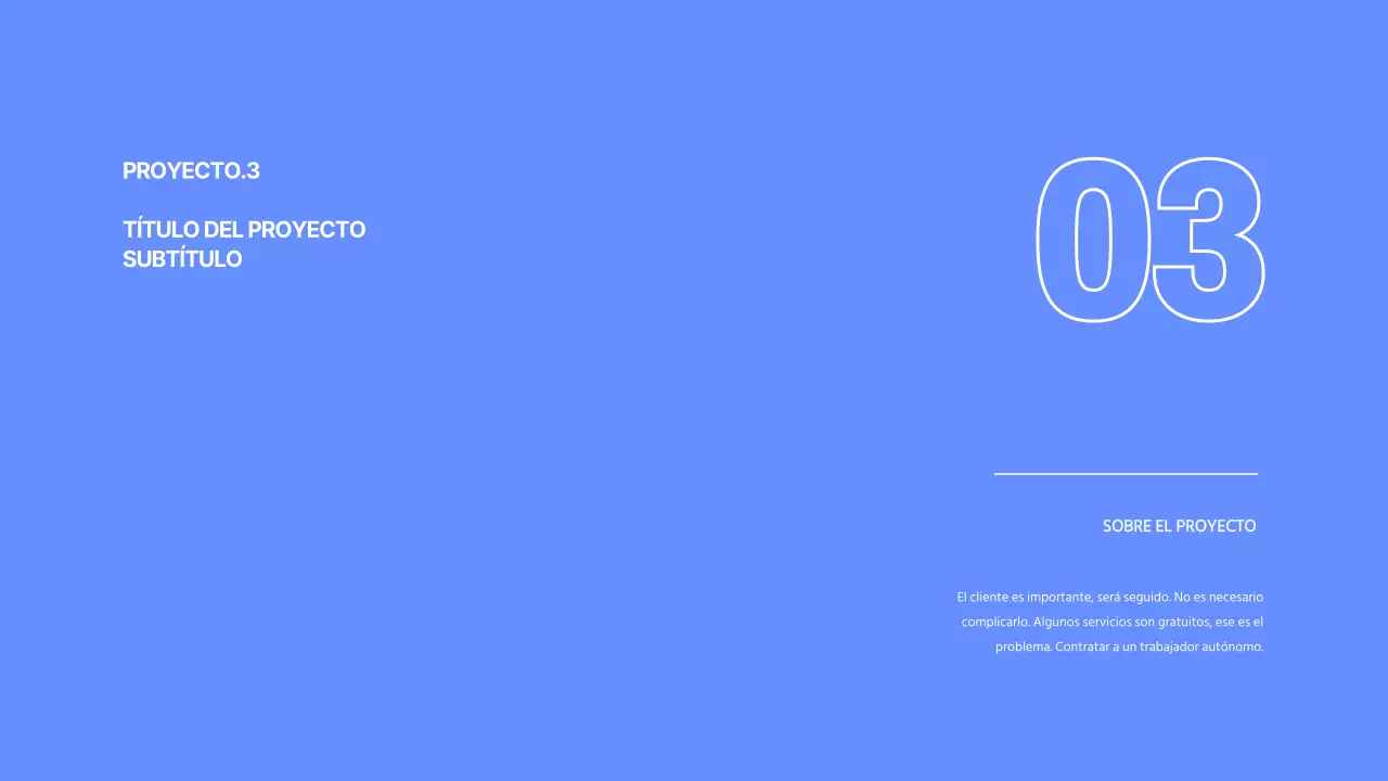 Cartera de promotores en azul