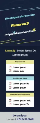 Lettre de l'oiseau bleu accentuation Neat admission promotion de l'école