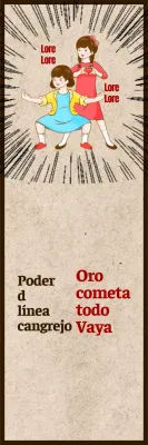 Imagen cómica con detalles en beige y rojo y lema antitabaco