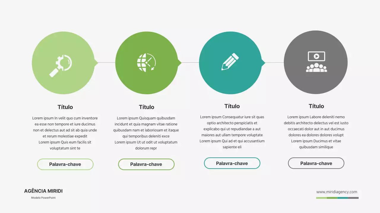 Um conceito verde e simples de cronologia