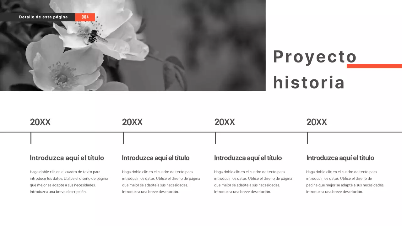 Presentaciones en blanco y negro