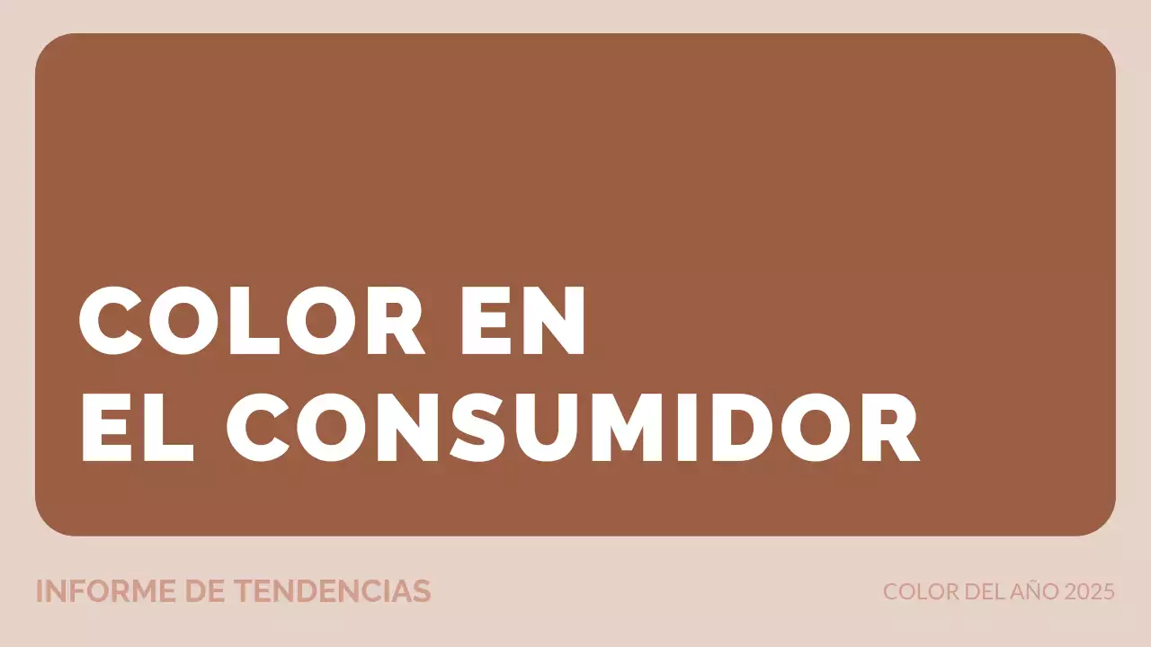 informe sobre las tendencias modernas en marrón