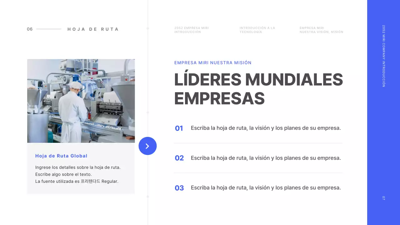 Concepto de línea básica en azul y blanco Perfil de la empresa
