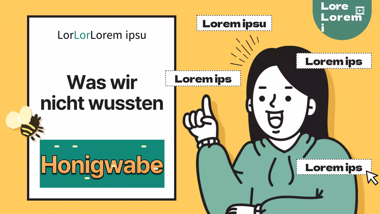 Saubere, gelbe YouTube-Miniaturansichten