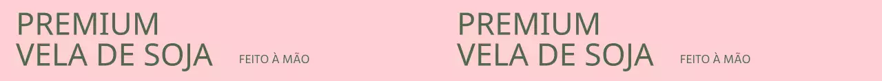 Promova a sua loja de velas de soja artesanais com texto cor-de-rosa e verde escuro