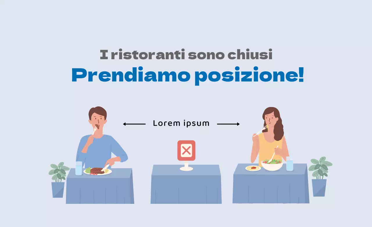 Illustrazione blu prevenzione della corona pulita