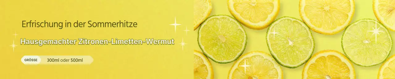 Förderung eines gelben, erfrischenden Konzepts für hausgemachten Fruchtsaft