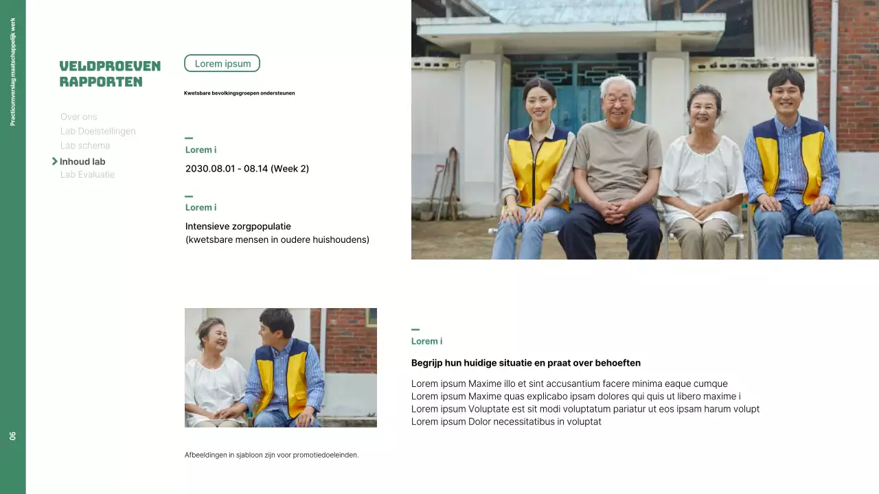 Groene, schone laboratoriumrapporten